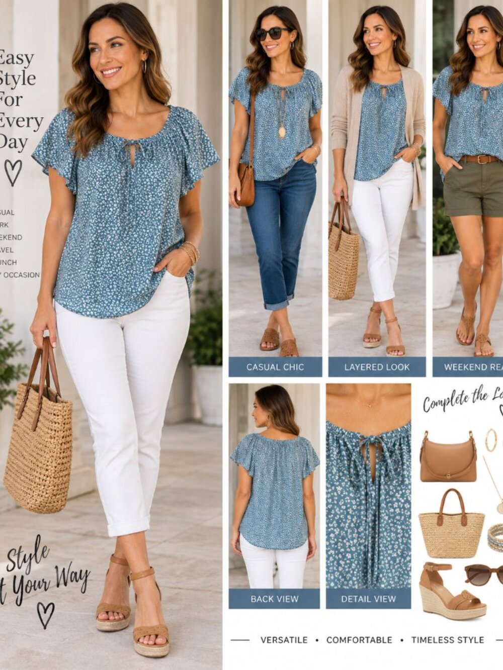 ✨ Simple Fun Women’s Top – Size Small – Like New ✨